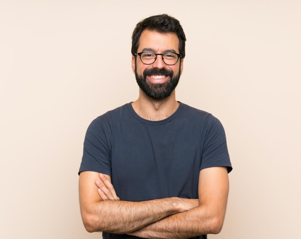 Man smiling